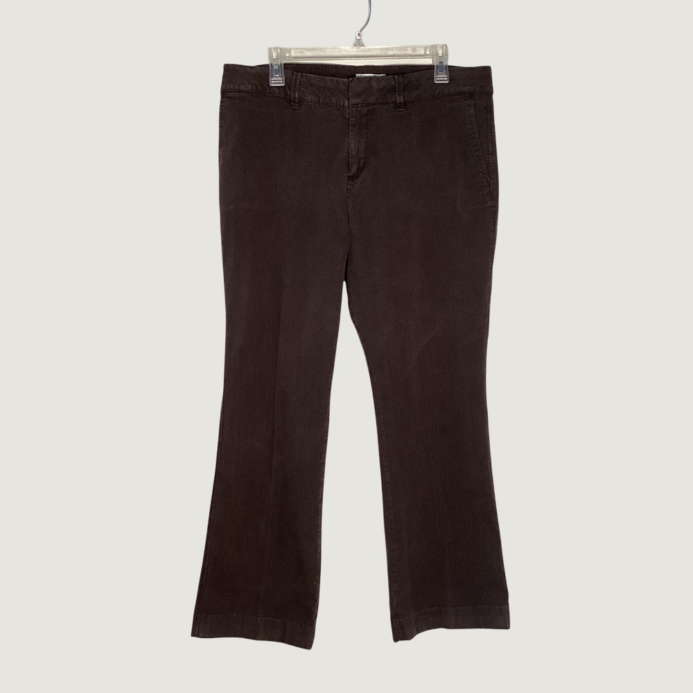 Coldwater Creek Natural Fit Pants Womens 16 Brown Straight Leg Classic Casual